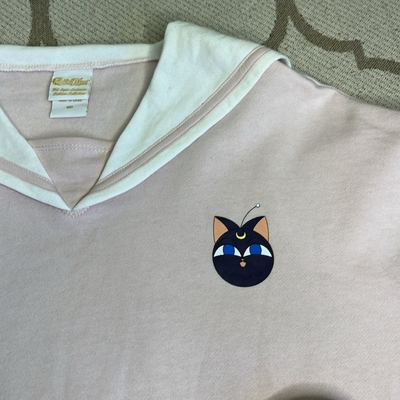 Sailor Moon Chibi-Usa Schoolgirl Collar Girls Sweatshirt - Picture 10 of 14